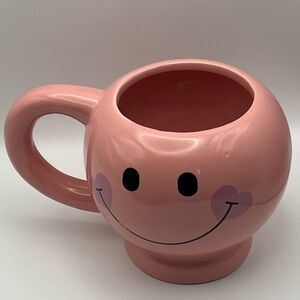 Smiley Face Planter Cup Pink
